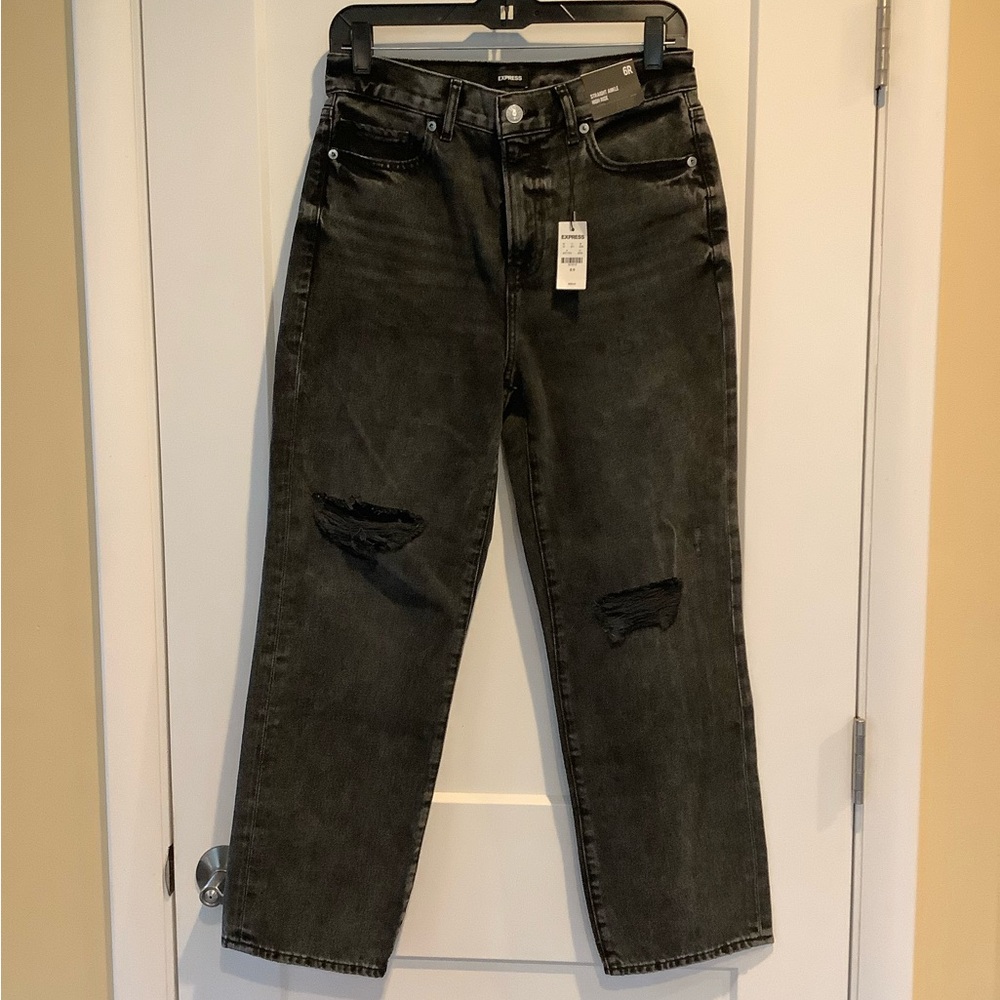 Express Black Ankle & Cropped Jeans